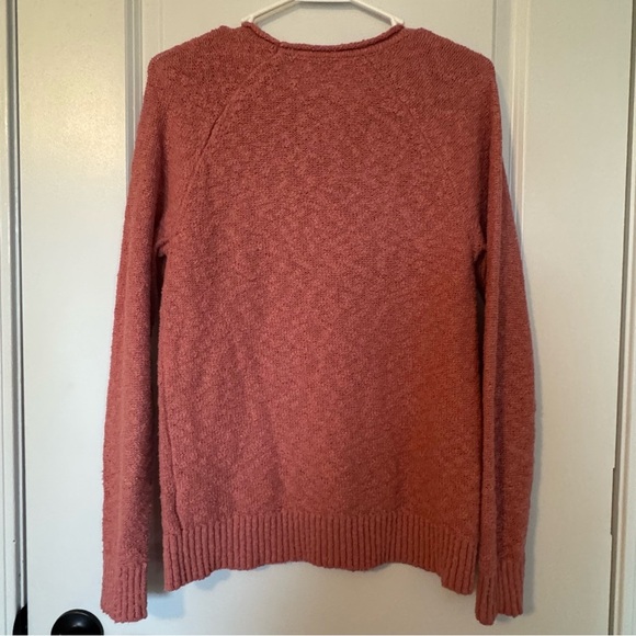 L.L. Bean Women's Rosy Pink Cotton Crewneck Sweater Size XS - Picture 2 of 7
